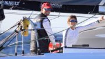 El GAES Centros Auditivos, patroneado por Anna Corbella y
Gerard Marín, a su llegada a la meta,