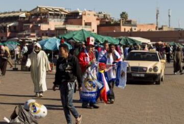 Buen ambiente entre aficiones antes de la final