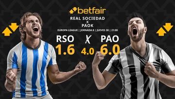 Real Sociedad vs. PAOK: horario, dónde ver, pronósticos y clasificación