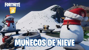 Fortnite Cap&iacute;tulo 2 - Temporada 1 | Desaf&iacute;o del Festival de Invierno: fase 2 de 2 - Esc&oacute;ndete dentro de un mu&ntilde;eco de nieve sigiloso en partidas distintas