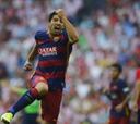 Suárez le dio el triunfo al Barcelona con Bravo en el arco
