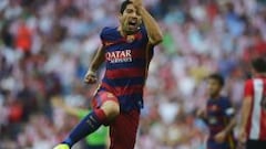 Suárez le dio el triunfo al Barcelona con Bravo en el arco