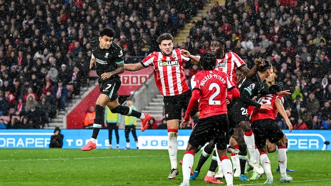 Luis Díaz, importante en victoria de Liverpool ante Southampton