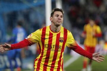 0-2. Messi celebra el segundo gol.