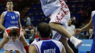 La selección rusa durante el Eurobasket de Polonia.