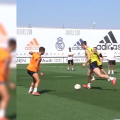 Oye las campanas de Mbappé y Bale hace esto en el entreno