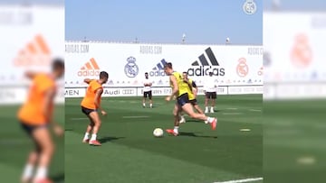 Se oye el rumor de Mbappé y Bale hace esto en el entreno