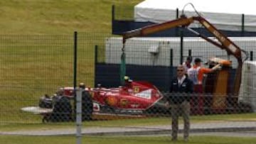 PUDO SER PEOR. La maniobra de Raikkonen en Inglaterra pudo haber revestido mayor gravedad.