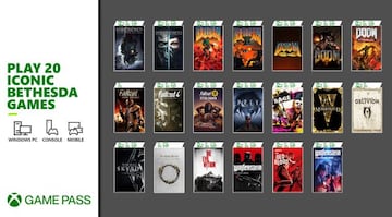 20 t&iacute;tulos de Bethesda ya forman parte de Xbox Game Pass