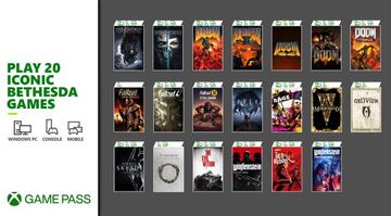 20 t&iacute;tulos de Bethesda ya forman parte de Xbox Game Pass