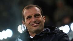 Massimiliano Allegri all smiles ahead of the derby of Italy clash with Inter