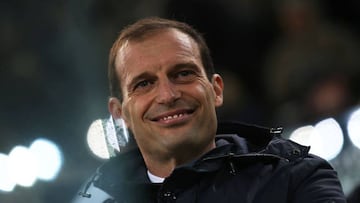 Massimiliano Allegri all smiles ahead of the derby of Italy clash with Inter