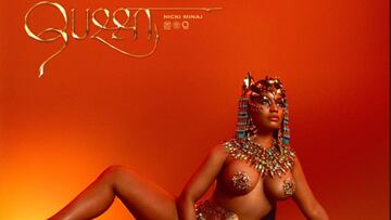 Nicki Minaj empoderada y sensual en la portada de su nuevo disco.