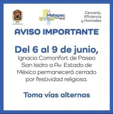 Cierres viales en Metepec: calles cortadas, horarios, fecha y qué debo saber