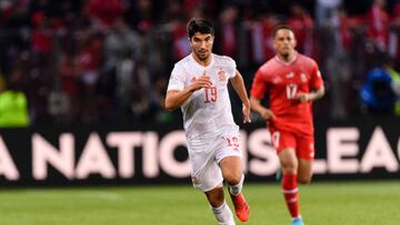 Carlos Soler, durante el Suiza-España