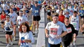 <b>MULTITUD. </b>Habrá 38.000 atletas en la Ciudad de los Rascacielos.