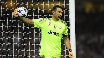 Buffon tras haber encajado uno de los tres tantos recibidos en la final de la Champions League de 2017.