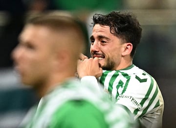 Pablo Fornals tras finlaizar el partido contra el Chelsea.