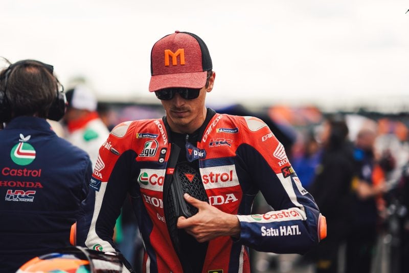 Luca Marini con los colores del Castrol Honda durante la temporada 2025 de MotoGP.