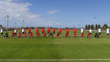 Gallego inicia la pretemporada en Mareo con 22 futbolistas