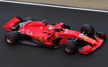 Ferrari of Sebastian Vettel during the Formula 1 tests at the Barcelona-Catalunya Circuit, on 08th March 2018, in Barcelona, Spain.