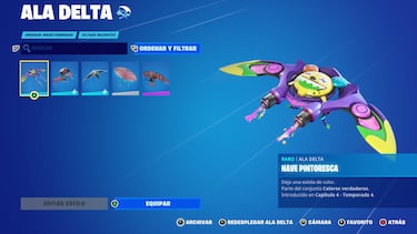 Consigue un ala delta y un gesto gratis en Fortnite con el Pack de PS Plus de septiembre 2023