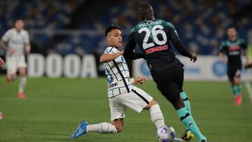 Napoli 1 - Inter de Milán 1: goles, resumen y resultado