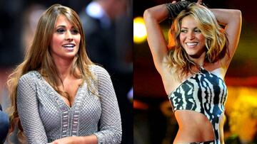 Antonella Rocuzzo y Shakira, parejas de Messi y Gerard Piqué