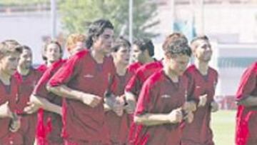 <b>TRABAJO. </b>Merino adelantó el final del entrenamiento.