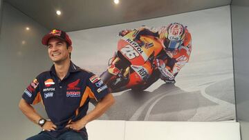 Pedrosa, relajado antes de afrontar el GP de Alemania.