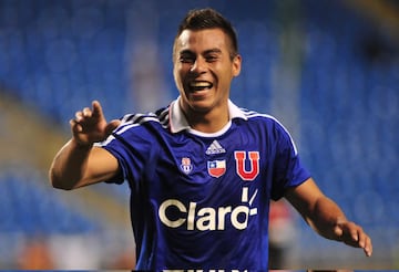 Eduardo Vargas fue el máximo goleador chileno del año 2011, por Universidad de Chile y La Roja anotó 31 goles.
