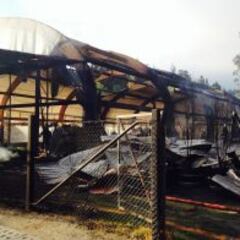 Incendio destruye instalaciones de Deportes Concepción