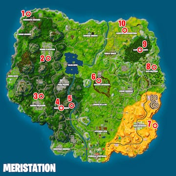 fortnite origenes gnomos ubicaciones mapa