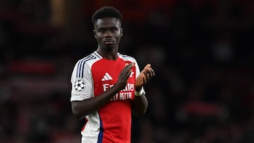 Arteta ha perdido a su hombre más determinante con la lesión de Saka, quien estará, al menos, dos meses fuera. El inglés se muestra optimista.