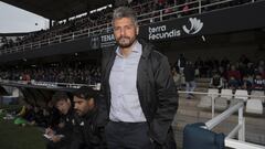 Gustavo Mun&uacute;a, en un partido con el Cartagena.