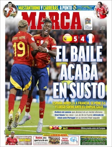 Completamente loco: las portadas en Francia se rinden a Lamine