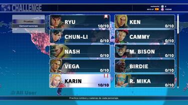 Street Fighter V aplica su actualización de marzo