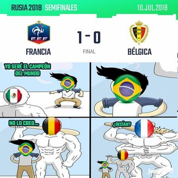 Los memes más graciosos del Francia-Bélgica