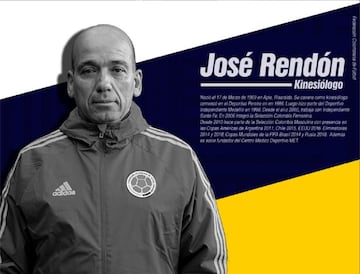 José Rendón, kinesiólogo de la Selección Colombia