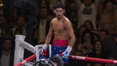 Ryan García durante su pelea en contra de Romero Duno.