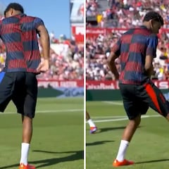 Lamine Yamal dazzles with stunning ball skills during Barcelona’s warm-up