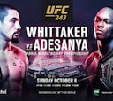 UFC 243: cartelera, horario, TV y cómo ver Whittaker - Adesanya