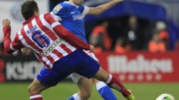 Andoni Iraola, jugador del Athletic de Bilbao, durante el partido de Copa del Rey contra el Atlético de Madrid.