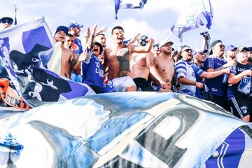 Más de 3 mil hinchas de Millonarios acudieron al Camping World Stadium de Orlando, Estados Unidos para el partido ante Everton por la Florida Cup.