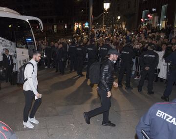 El Real Madrid ya está en Bilbao antes de viajar a Eibar