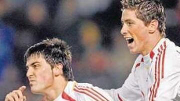 <b>ACIERTO DE LUIS. </b>La pareja de ataque de España, Villa y Torres, reconocida para el Balón de Oro.