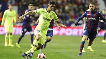 Chumi, el d&iacute;a de su &uacute;ltimo partido con el primer equipo del Bar&ccedil;a ante el Levante en el Ciutat de Valencia. 