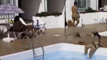 ¡Los pillan en piscina comunitaria en pleno confinamiento!