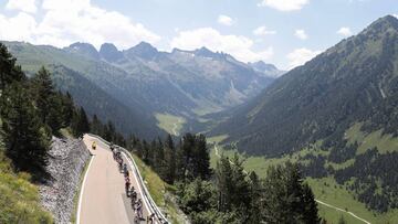 El Tour de Francia, a su paso por el Val d&#039;Aran.