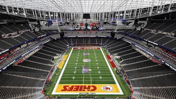 LAS VEGAS, NEVADA - FEBRUARY 11: A general view before Super Bowl LVIII between the San Francisco 49ers and the Kansas City Chiefs at Allegiant Stadium on February 11, 2024 in Las Vegas, Nevada.   Rob Carr/Getty Images/AFP (Photo by Rob Carr / GETTY IMAGES NORTH AMERICA / Getty Images via AFP)